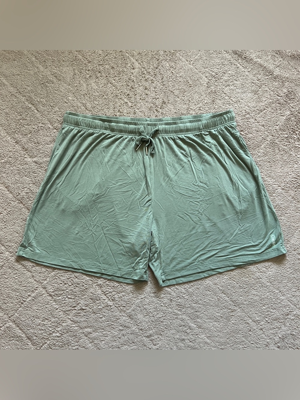 Comfrt Sage Green Loungewear Pajama Shorts Lightweight Minimalist Sz 3XL